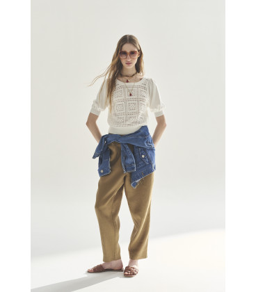 SWEATER C/R M/CODO NORA