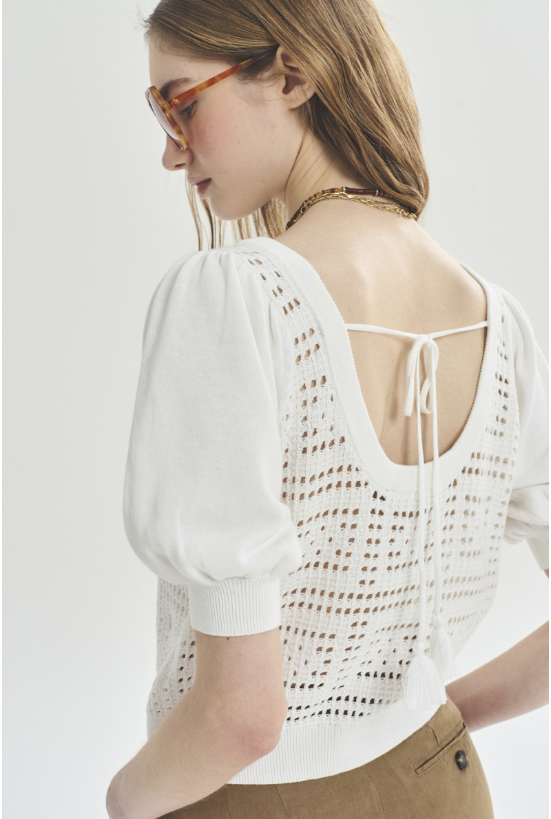 SWEATER C/R M/CODO NORA