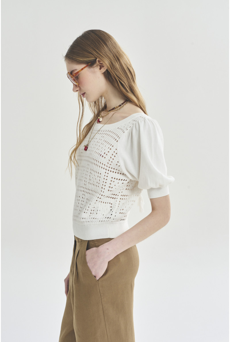 SWEATER C/R M/CODO NORA