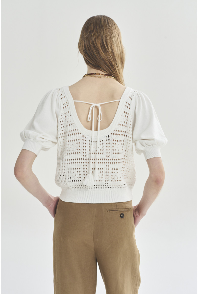 SWEATER C/R M/CODO NORA