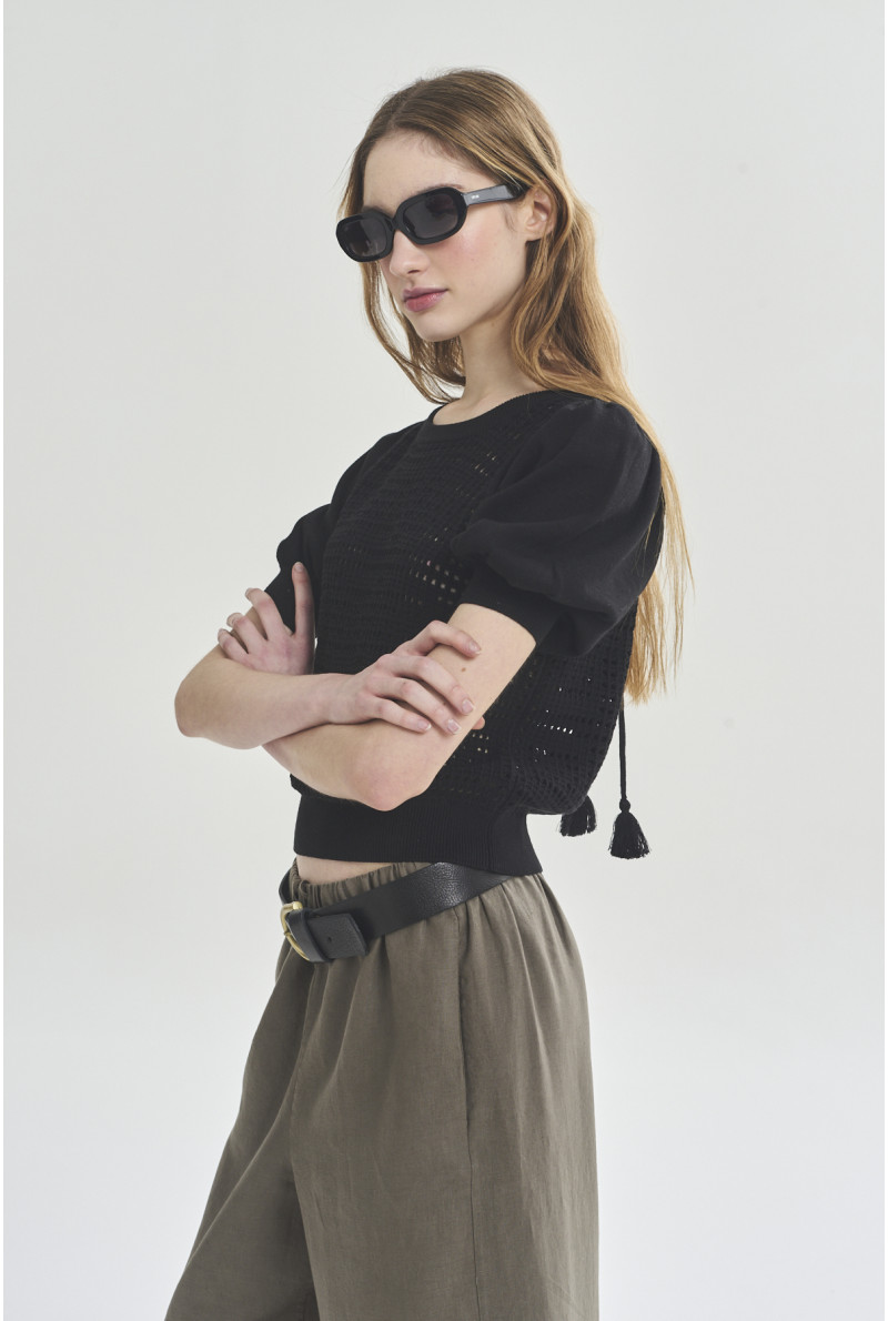 SWEATER C/R M/CODO NORA