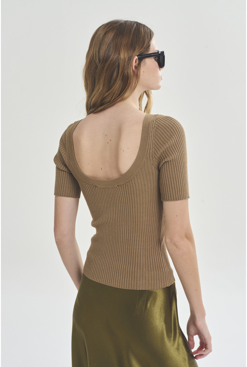 SWEATER C/R M/CODO AMY