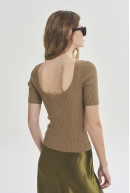 SWEATER C/R M/CODO AMY