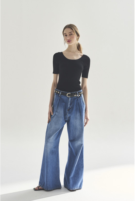 SWEATER C/R M/CODO AMY