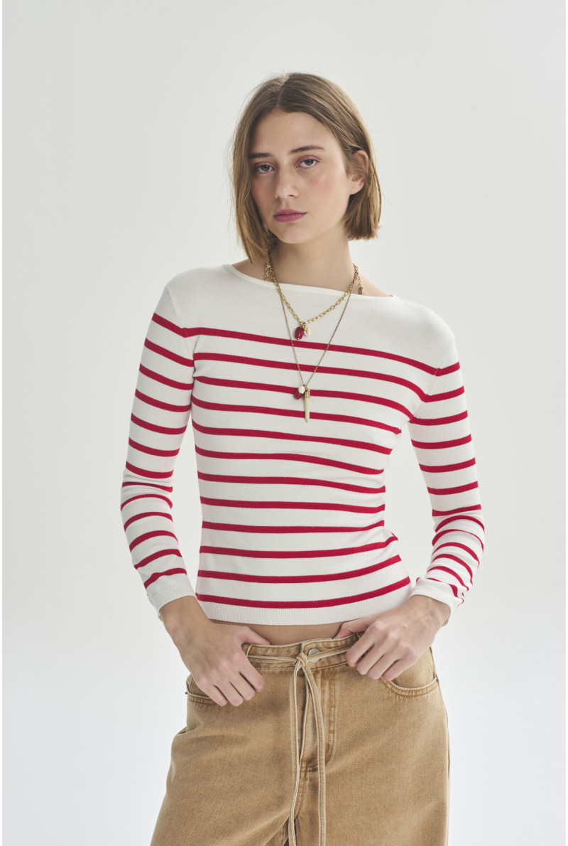 SWEATER C/BOTE M/L DORIS