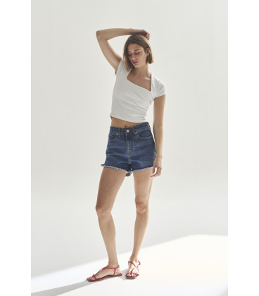 SHORT TIRO ALTO AZUL