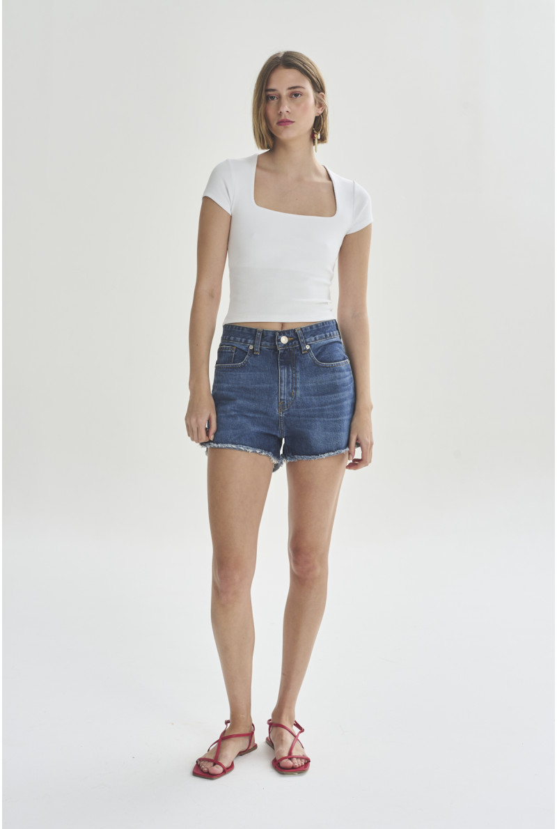 SHORT TIRO ALTO AZUL