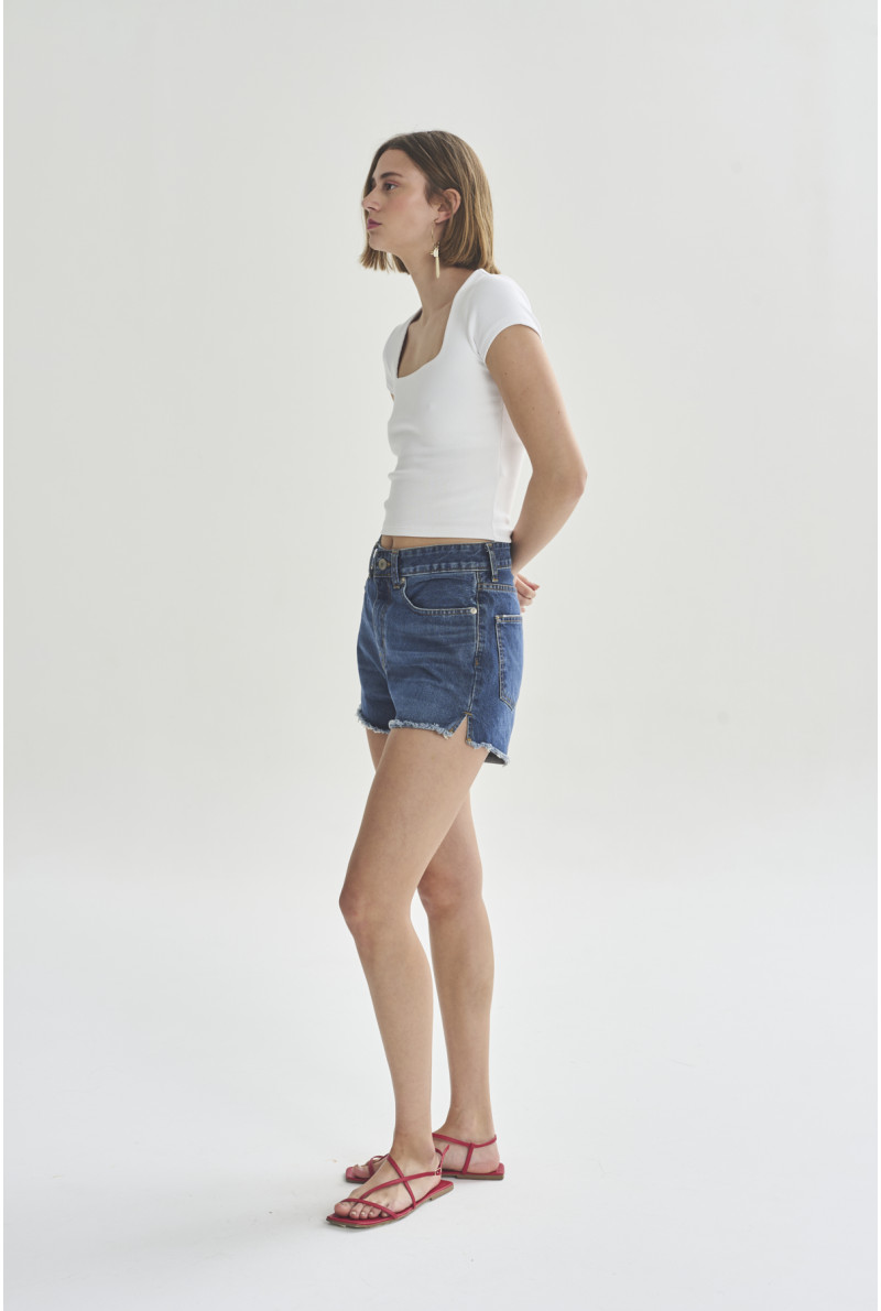 SHORT TIRO ALTO AZUL