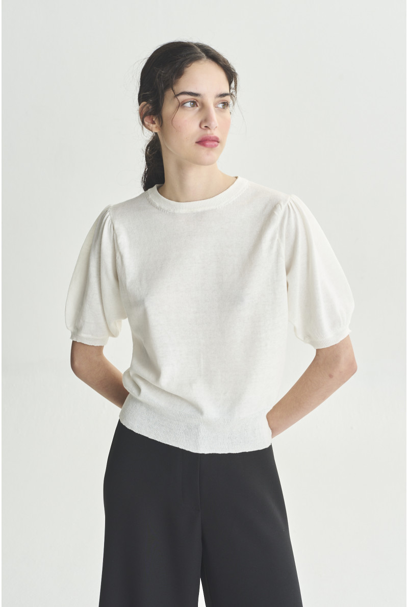 SWEATER C/R AL CODO MORA