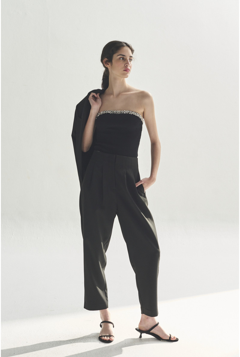 TOP STRAPLESS C/STRASS KYLIE