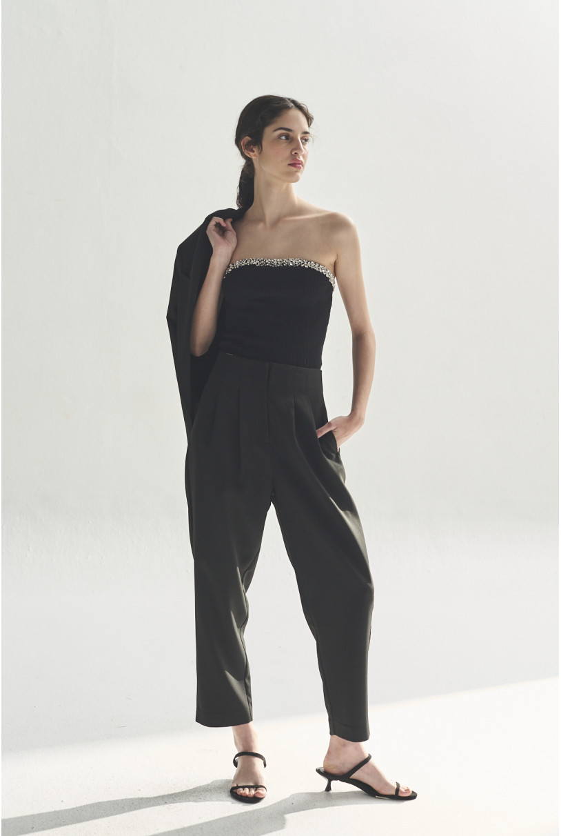 TOP STRAPLESS C/STRASS KYLIE