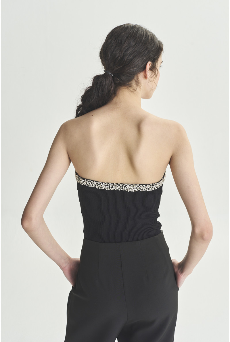 TOP STRAPLESS C/STRASS KYLIE