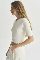 SWEATER C/R M/CODO SAM