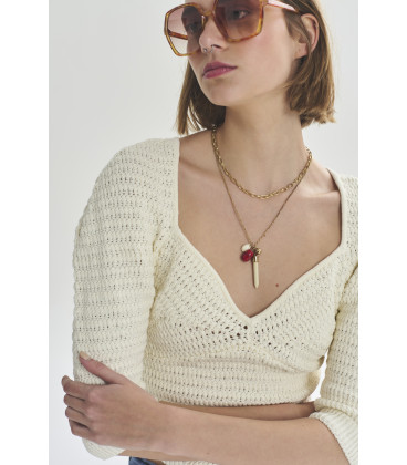 SWEATER V AL CODO NADINE