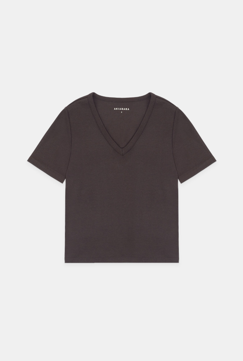 REMERA CUELLO V MANGA CORTA NAOMI