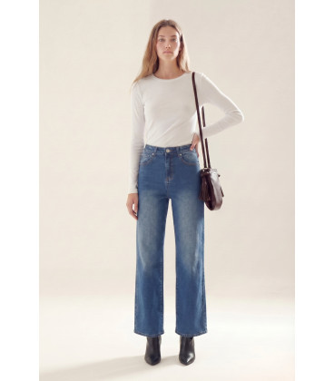 JEAN WIDE LEG BURDON