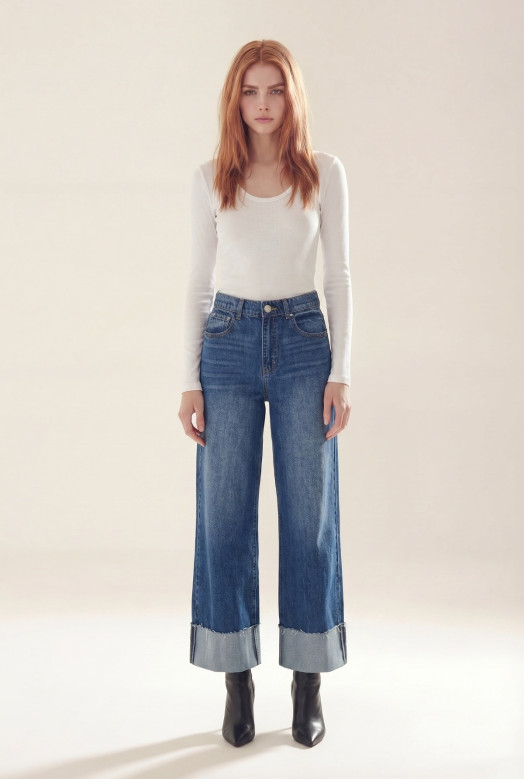 JEAN WIDE LEG PISTOLS
