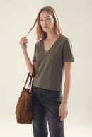 REMERA CUELLO V MANGA CORTA ALLISON