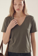 REMERA CUELLO V MANGA CORTA ALLISON