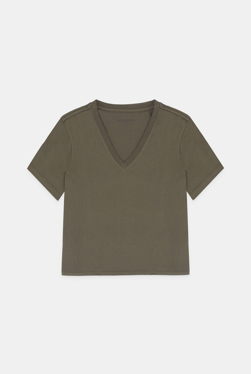 REMERA CUELLO V MANGA CORTA ALLISON