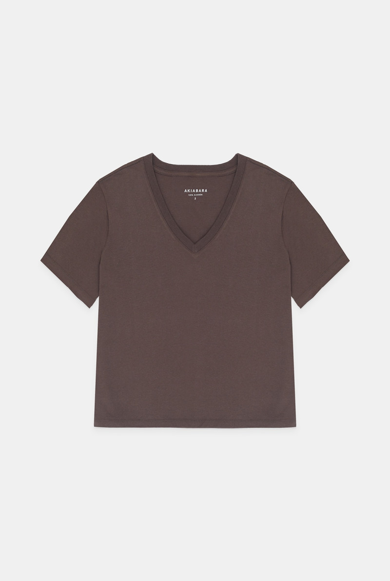 REMERA CUELLO V MANGA CORTA ALLISON