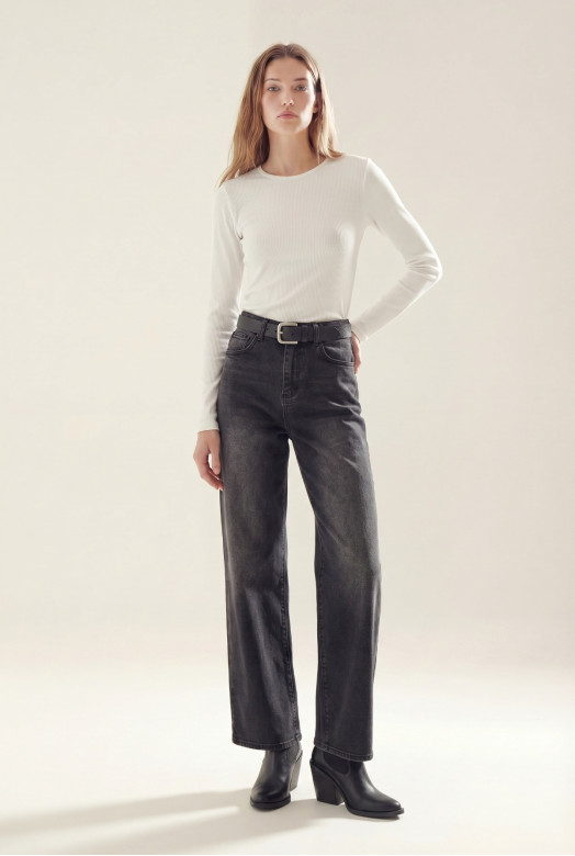 JEAN WIDE LEG BURDON
