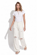 JEAN WIDE LEG CON ROTURAS MARVIN