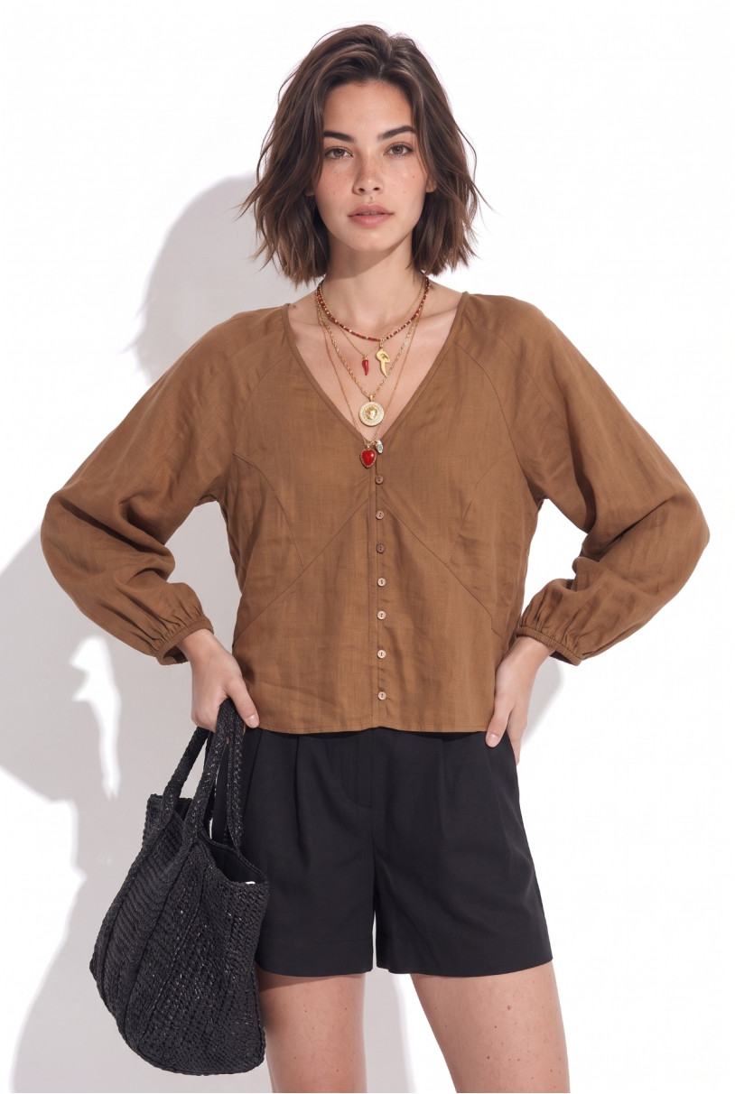 BLUSA MANGA AL CODO DAMON