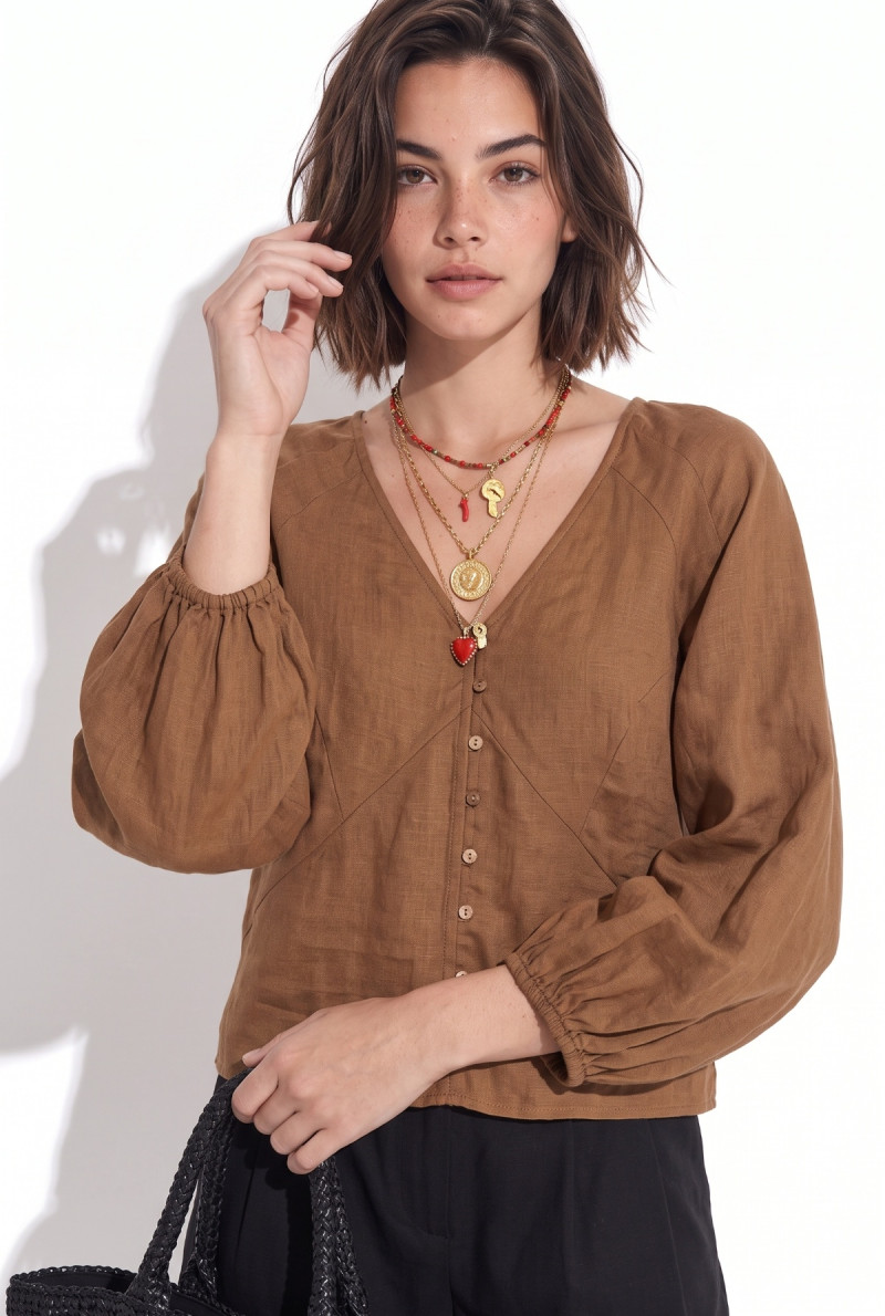 BLUSA MANGA AL CODO DAMON