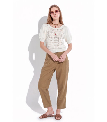 SWEATER C/R M/CODO NORA