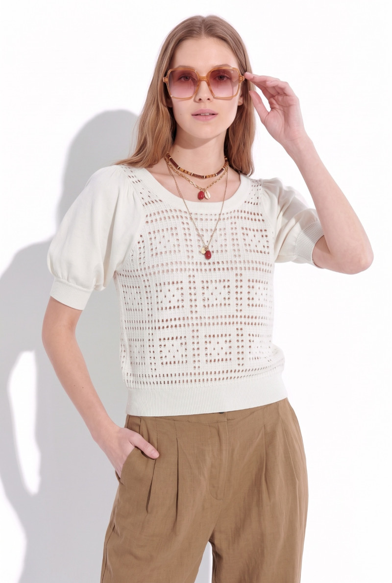 SWEATER C/R M/CODO NORA