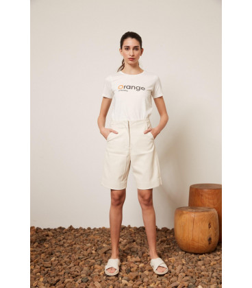 REMERA C/R M/C ORANGE