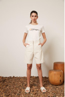 REMERA C/R M/C ORANGE