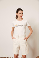 REMERA C/R M/C ORANGE