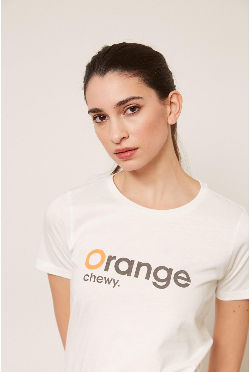 REMERA C/R M/C ORANGE