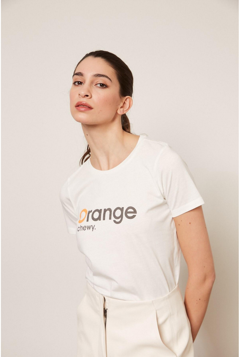 REMERA C/R M/C ORANGE