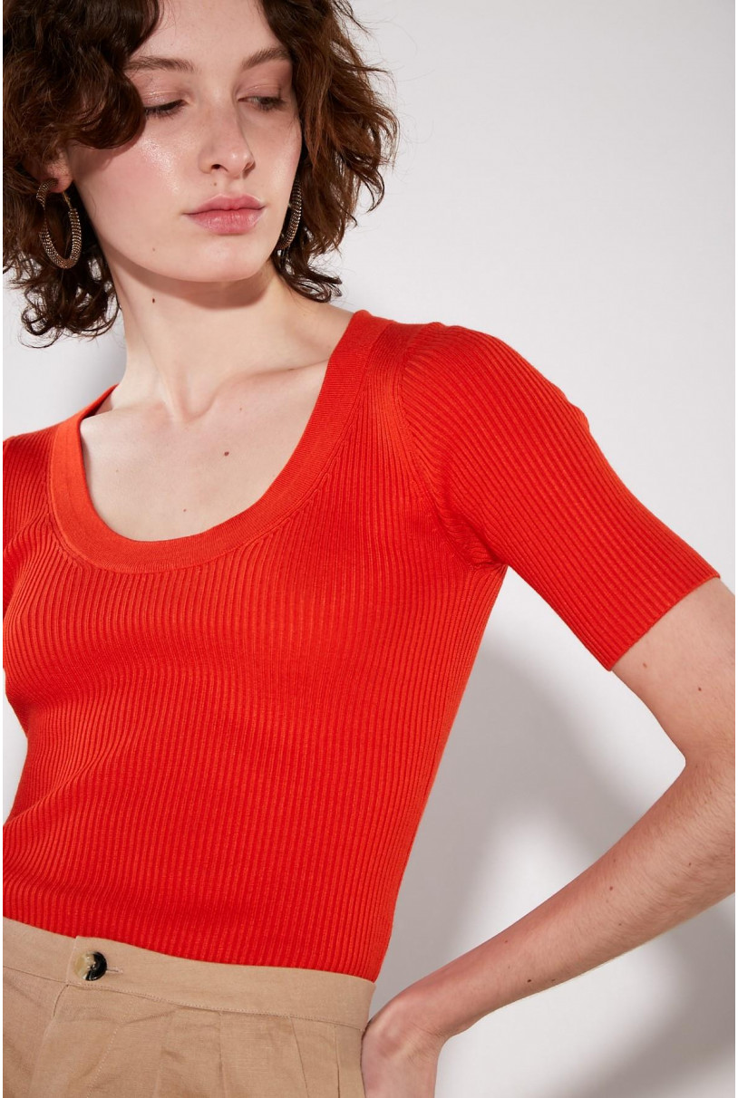 SWEATER C/R AL CODO NINA
