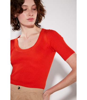 SWEATER C/R AL CODO NINA